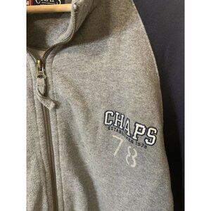 Chaps Ralph‎ Lauren Full Zip Jacket Men’s Sz XL Gray Blue Heavy 1978